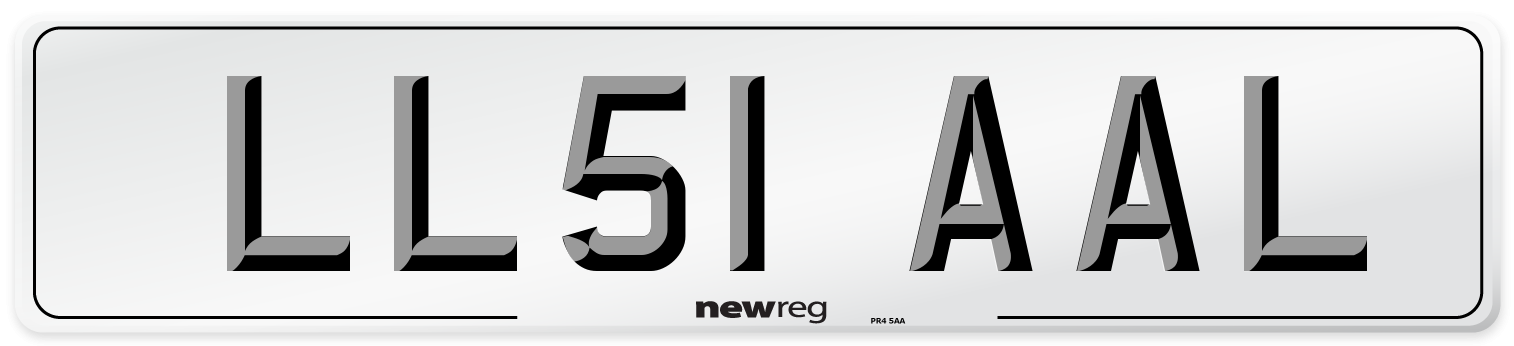 LL51 AAL Number Plate from New Reg